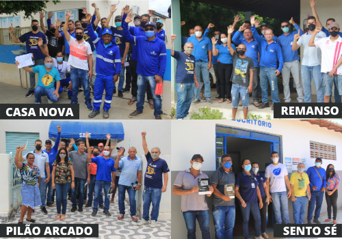 No norte da Bahia trabalhadores (as) dos SAAEs aprovam pautas de reinvindicações para os Acordos Coletivos deste ano